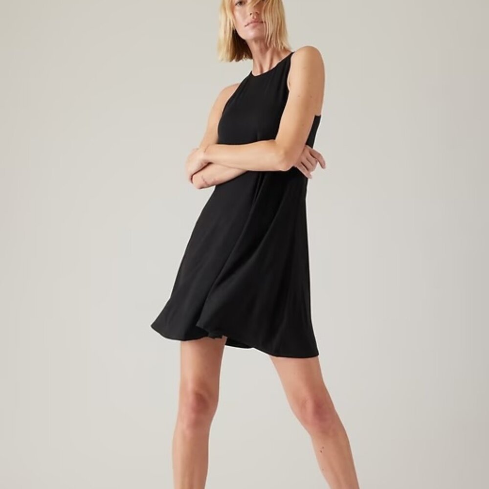Athleta SANTORINI THERA DRESS~Black~Large